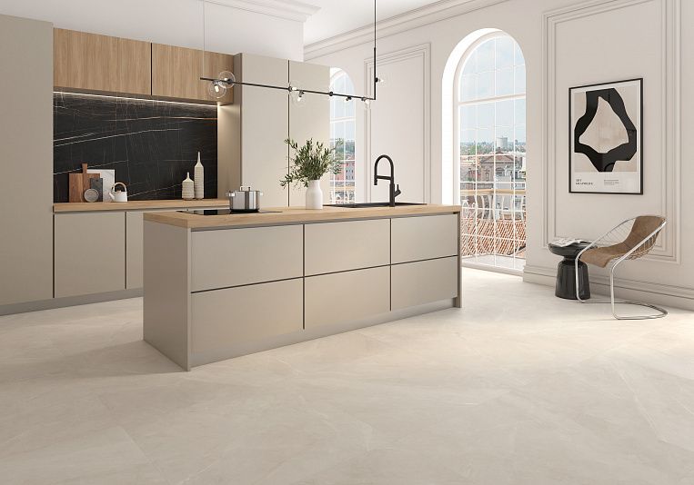 Плитка керамогранит Geotiles Magda Marfil 90x90 Polished (1,62 кв.м.) под мрамор