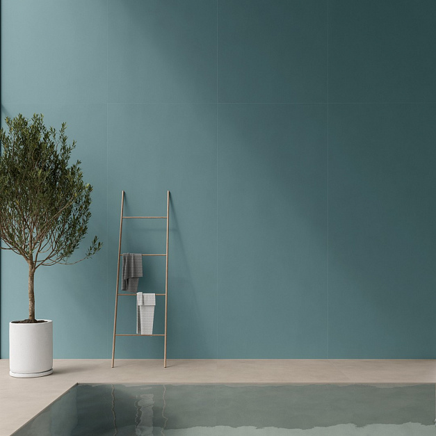 Плитка керамогранит Boost Color Teal 120x278 Matt 6mm (3,336 кв.м.) под бетон