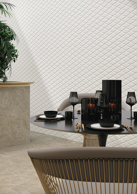 Интерьерные фото коллекции 3D White Wall