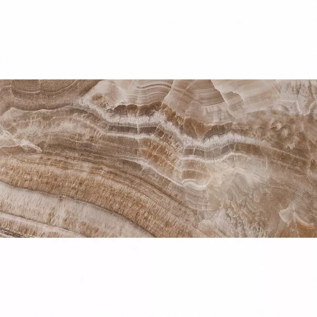 Плитка керамогранит BASCONI HOME Onyx Brown 600x1200x10 semi-polished под оникс