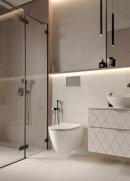 Плитка Kerranova Naedine Light Grey K-2152/SR/600x1200x10 (1,44 кв.м.) под бетон